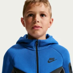 Nike Tech Fleece Sportswear Vest Kids Donkerblauw Donkergrijs Zwart