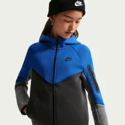 Nike Tech Fleece Sportswear Vest Kids Donkerblauw Donkergrijs Zwart