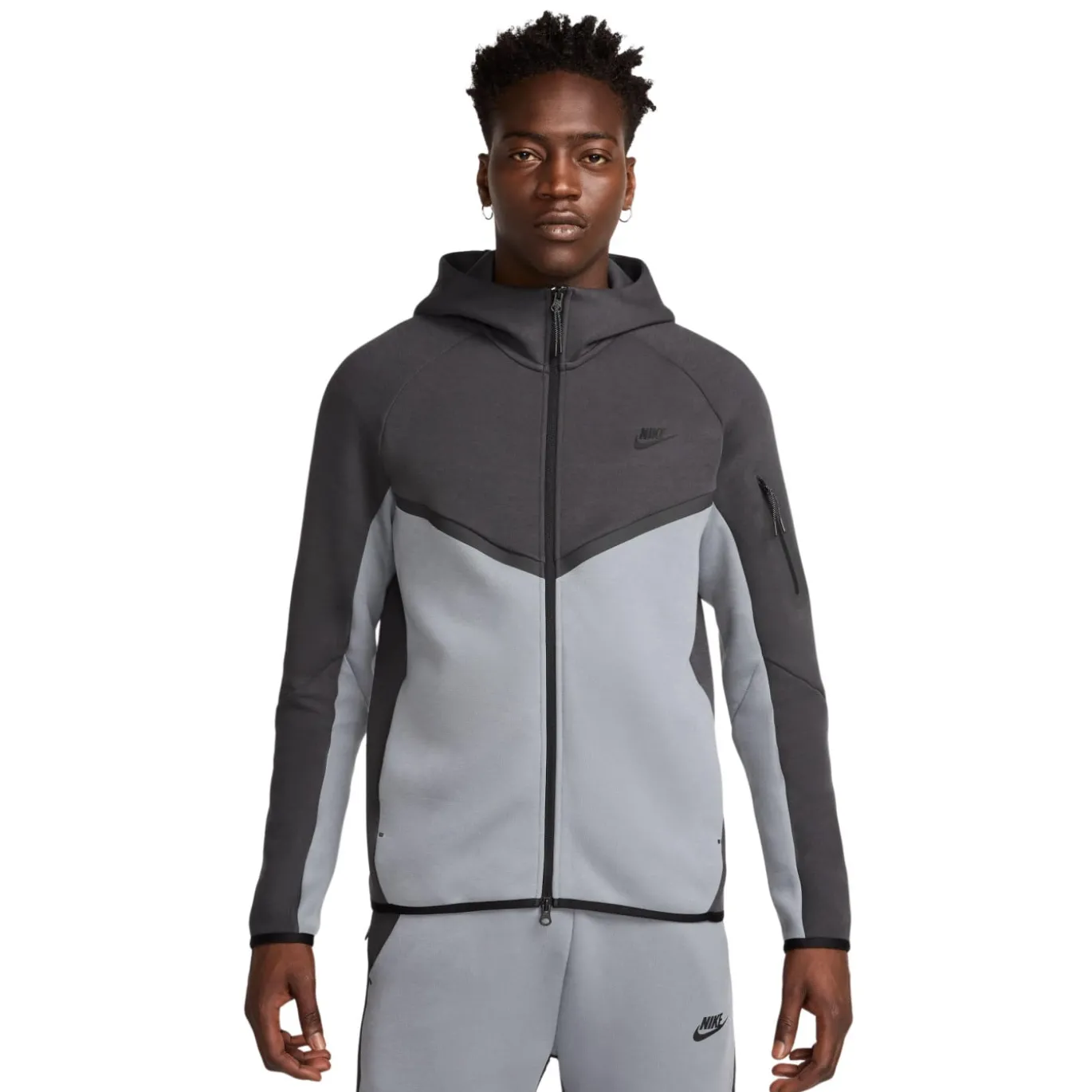 Nike Tech Fleece Sportswear Vest Donkergrijs Grijs Zwart