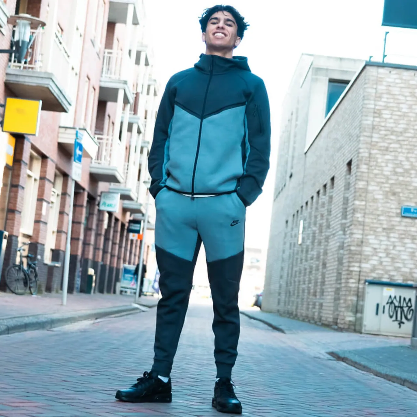 Nike Tech Fleece Sportswear Vest Donkergrijs Grijs Zwart