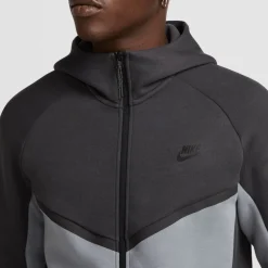 Nike Tech Fleece Sportswear Vest Donkergrijs Grijs Zwart