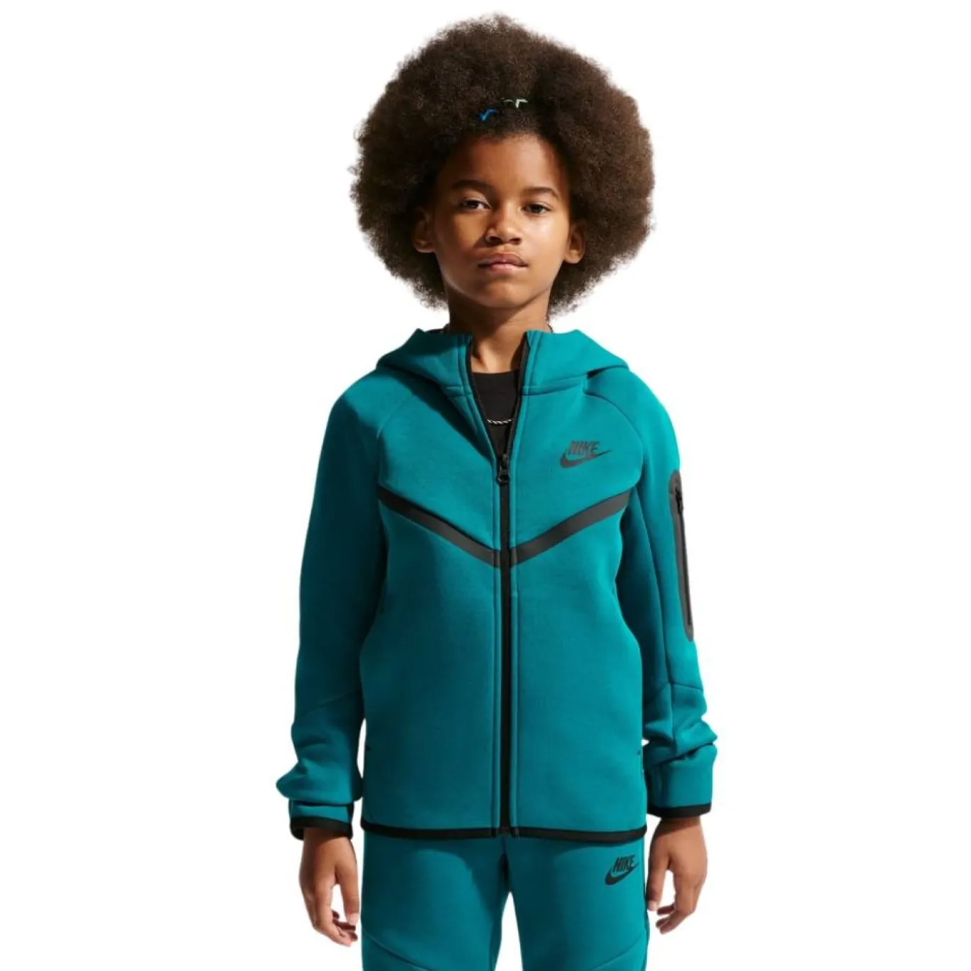 Nike Tech Fleece Sportswear Vest Kids Turquoise Zwart