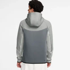 Nike Tech Fleece Sportswear Vest Grijs Donkergrijs Felgroen