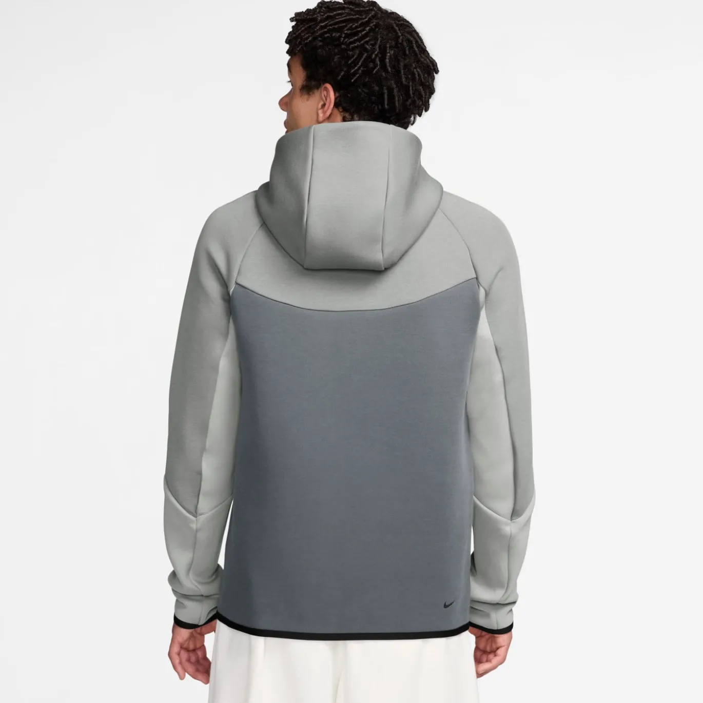 Nike Tech Fleece Sportswear Vest Grijs Donkergrijs Felgroen