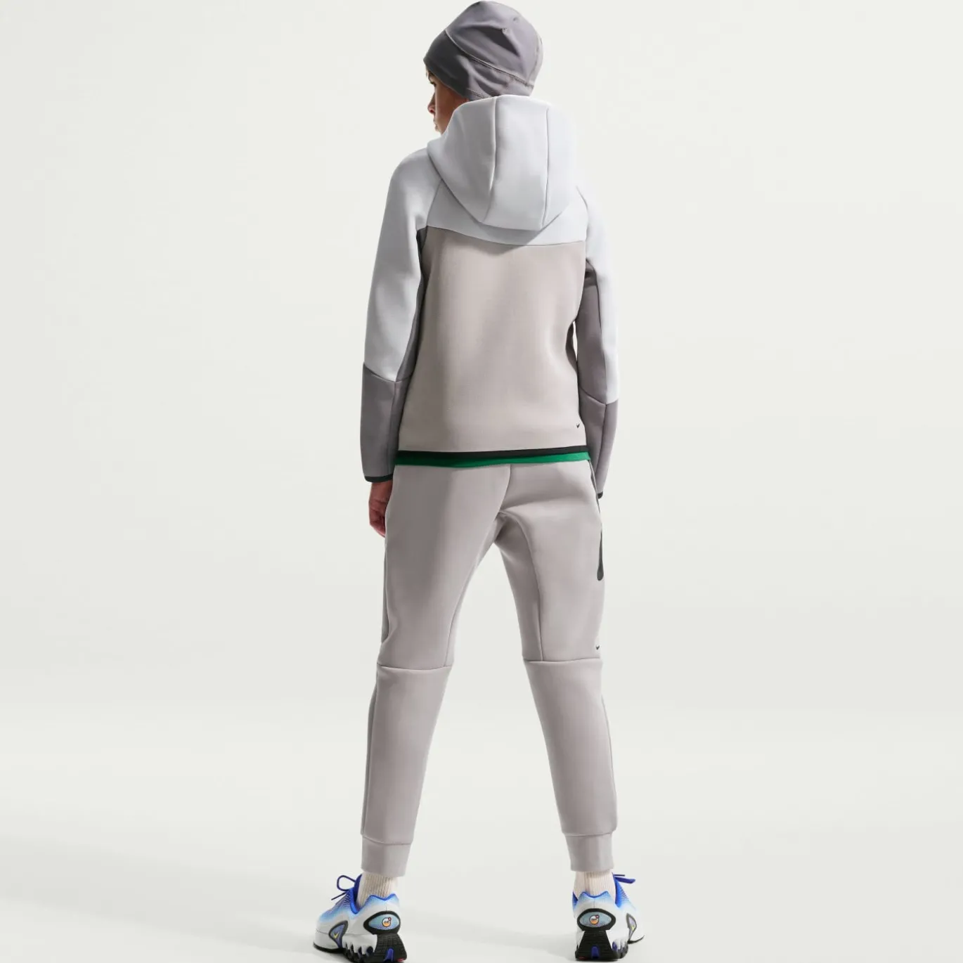 Nike Tech Fleece Sportswear Vest Kids Lichtgrijs Donkergrijs Donkerblauw