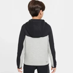 Nike Tech Fleece Sportswear Vest Kids Zwart Lichtgrijs Antraciet