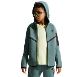Nike Tech Fleece Sportswear Vest Kids Blauwgroen Zwart