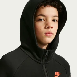 Nike Tech Fleece Sportswear Vest Kids Zwart Donkergrijs Rood