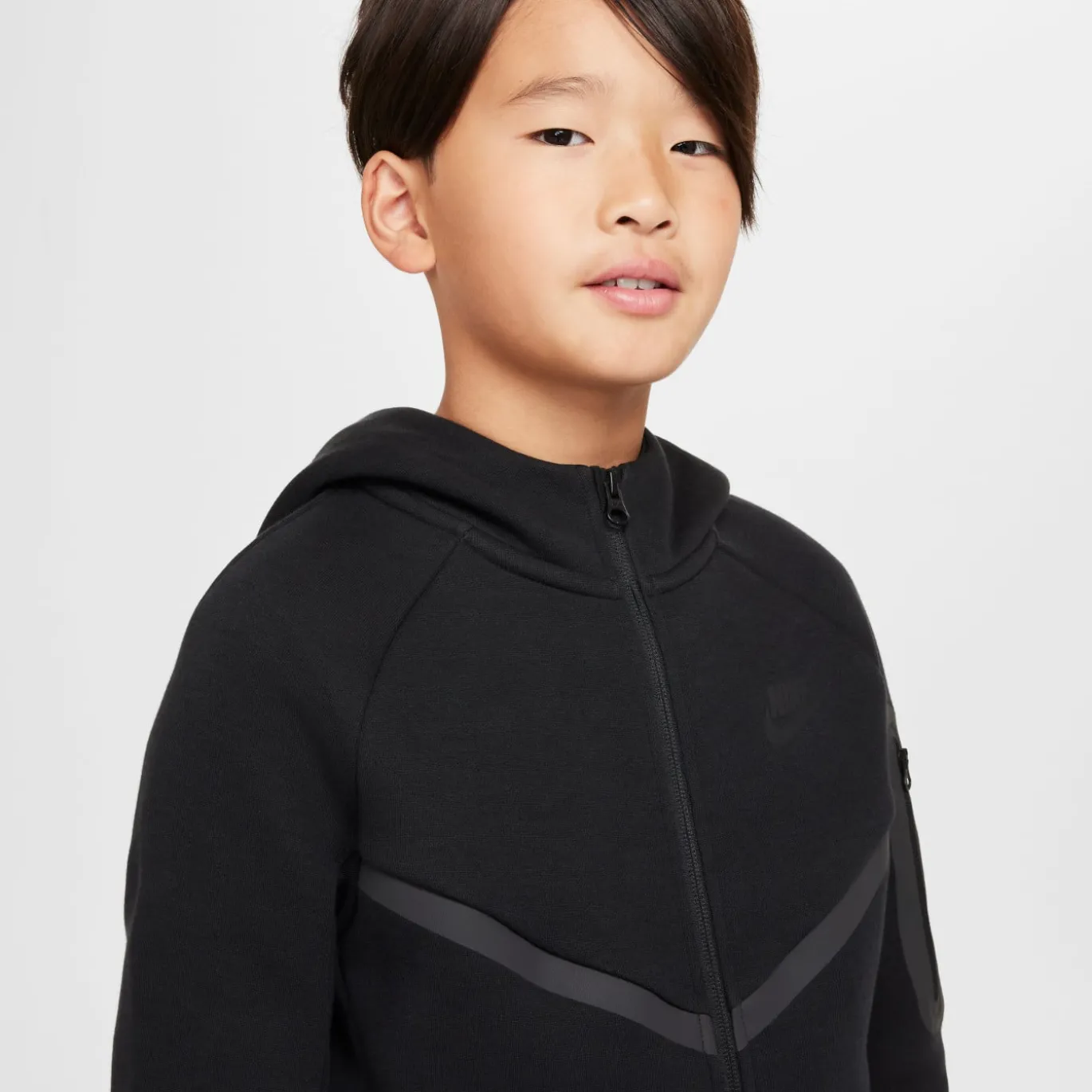 Nike Tech Fleece Sportswear Vest Kids Zwart Donkergrijs