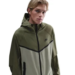 Nike Tech Sportswear Windrunner Woven Trainingspak Full-Zip Groen Olijfgroen Zwart