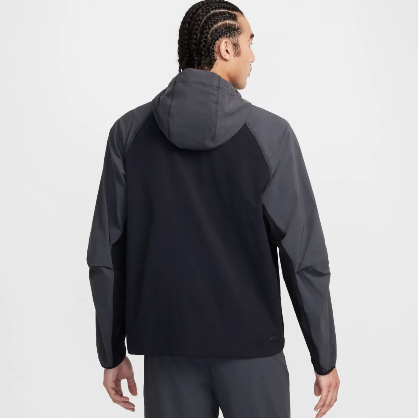 Nike Tech Sportswear Windrunner Jack Donkergrijs Zwart Felgroen