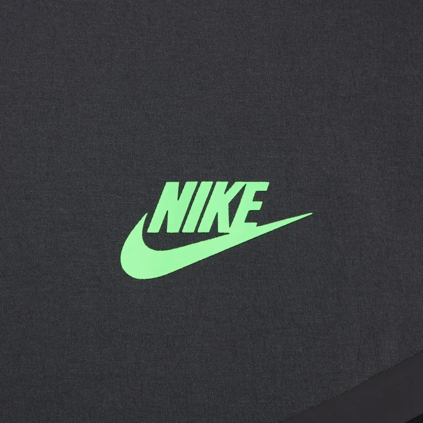 Nike Tech Sportswear Windrunner Jack Donkergrijs Zwart Felgroen