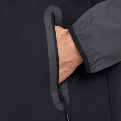 Nike Tech Sportswear Windrunner Jack Donkergrijs Zwart Felgroen