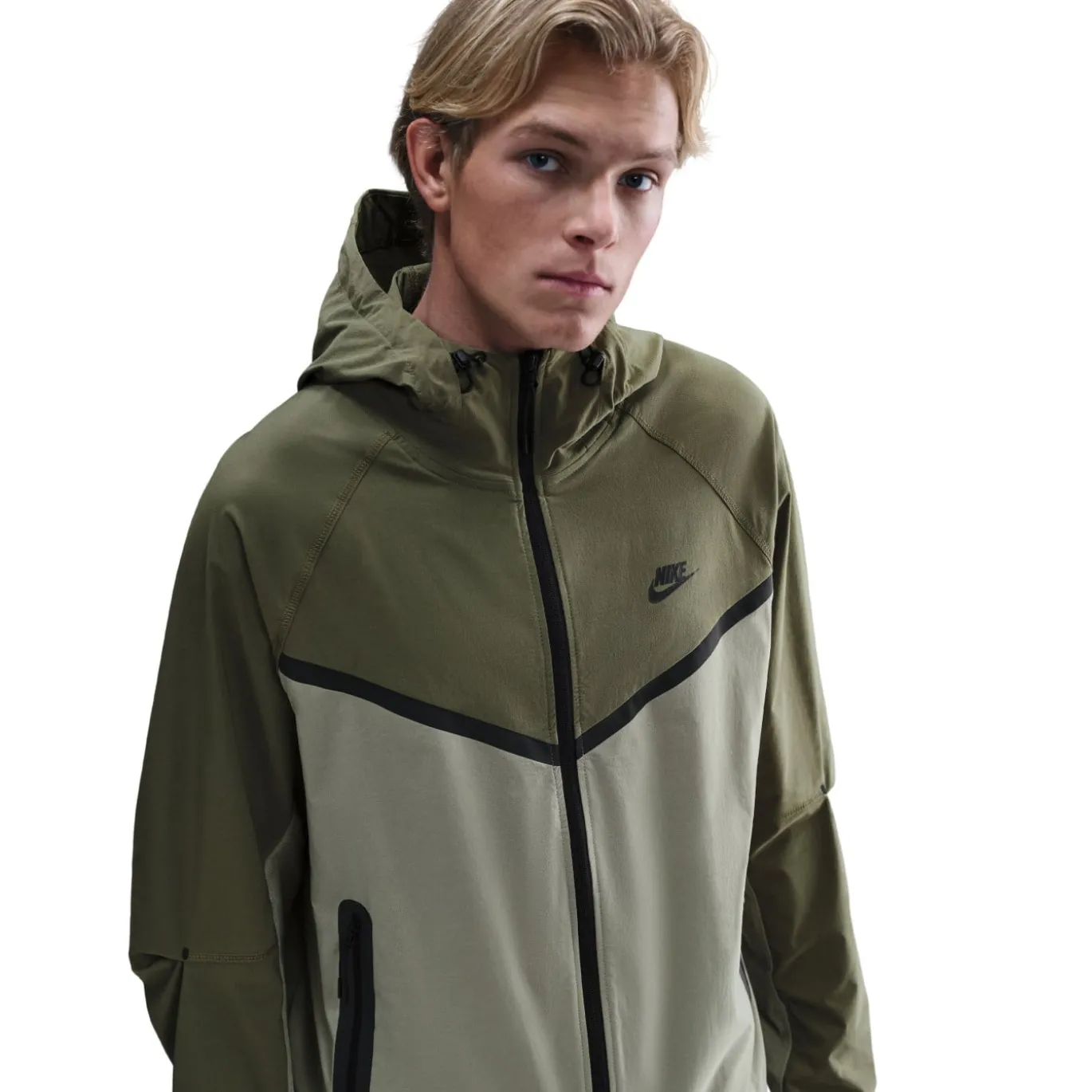 Nike Tech Sportswear Windrunner Jack Groen Olijfgroen Zwart