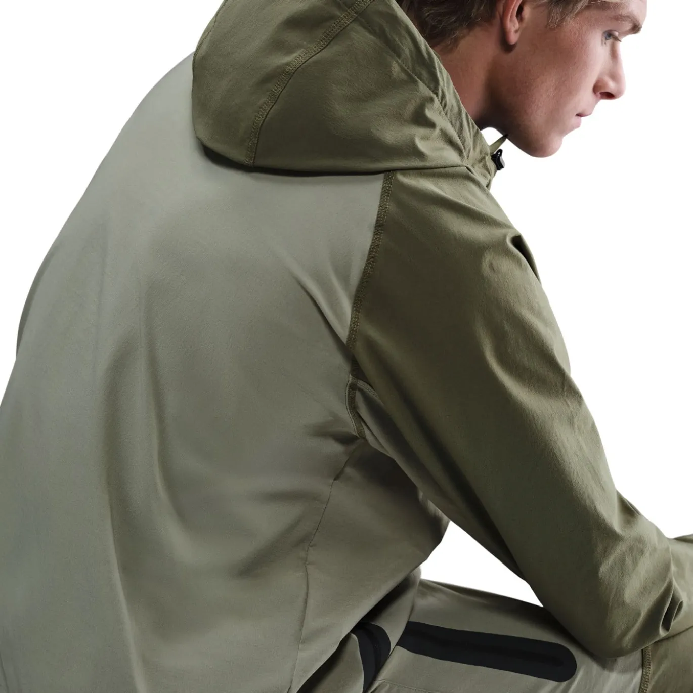Nike Tech Sportswear Windrunner Jack Groen Olijfgroen Zwart