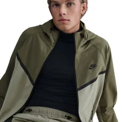 Nike Tech Sportswear Windrunner Jack Groen Olijfgroen Zwart