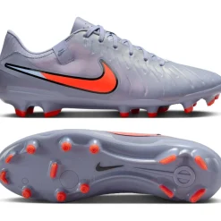 Nike Tiempo Legend 10 Academy Gras / Kunstgras Voetbalschoenen (MG) Lichtblauw Felrood Zwart
