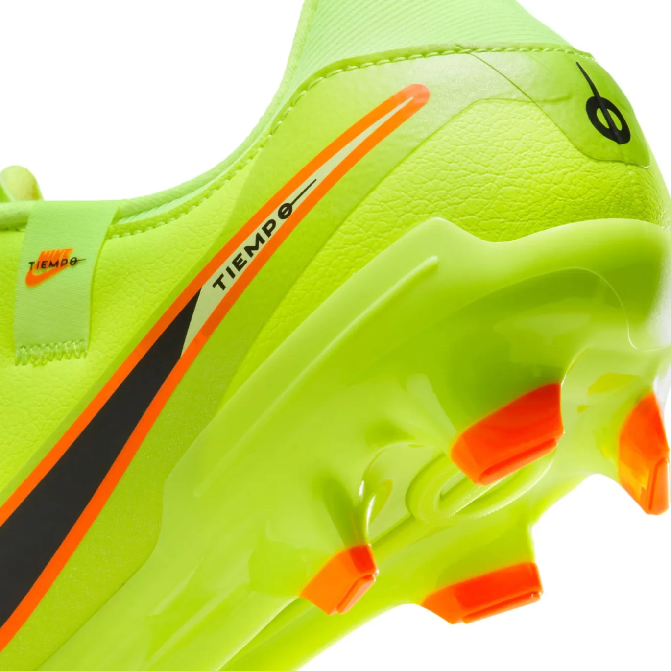 Nike Tiempo Legend 10 Academy Gras / Kunstgras Voetbalschoenen (MG) Neongeel Zwart Oranje