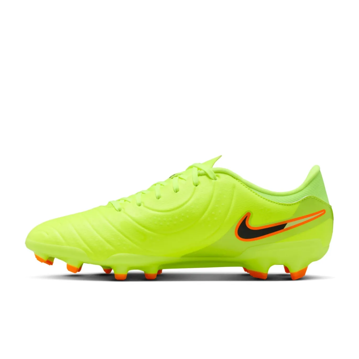 Nike Tiempo Legend 10 Academy Gras / Kunstgras Voetbalschoenen (MG) Neongeel Zwart Oranje