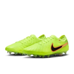 Nike Tiempo Legend 10 Elite Gras Voetbalschoenen (FG) Neongeel Zwart Oranje
