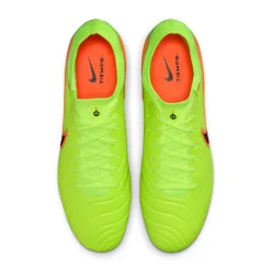 Nike Tiempo Legend 10 Elite IJzeren-Nop Voetbalschoenen (SG) Anti-Clog Neongeel Zwart Oranje