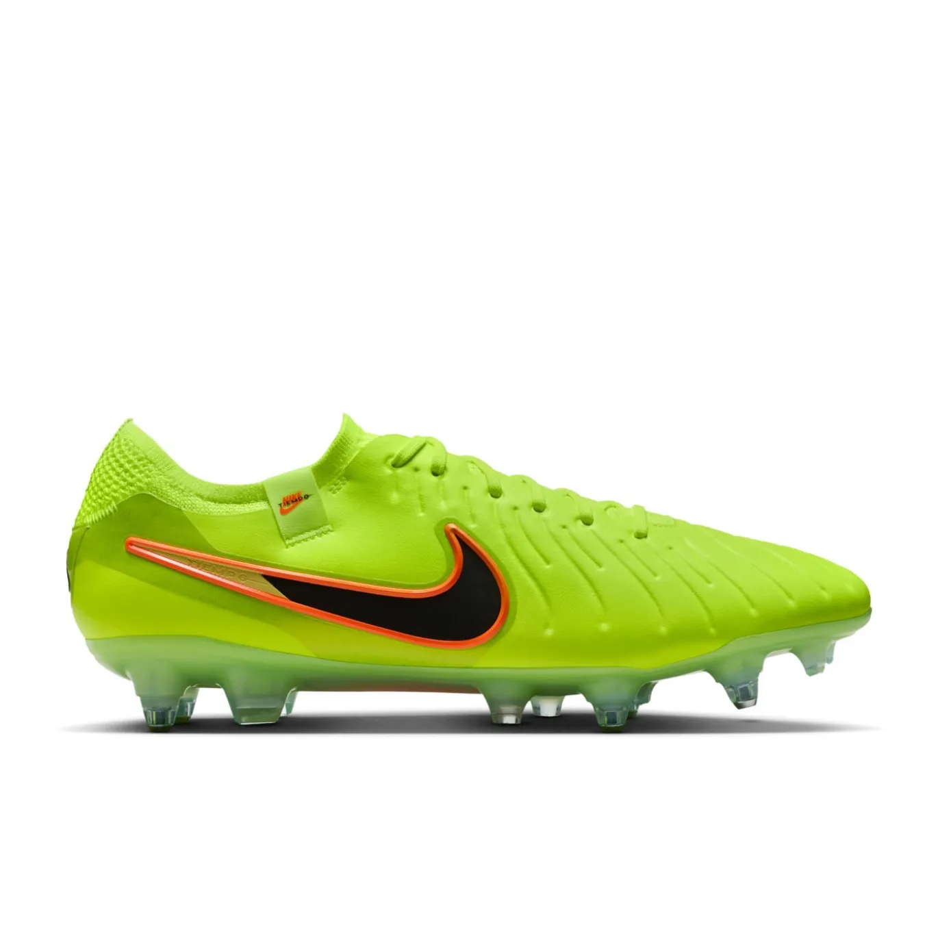 Nike Tiempo Legend 10 Elite IJzeren-Nop Voetbalschoenen (SG) Anti-Clog Neongeel Zwart Oranje