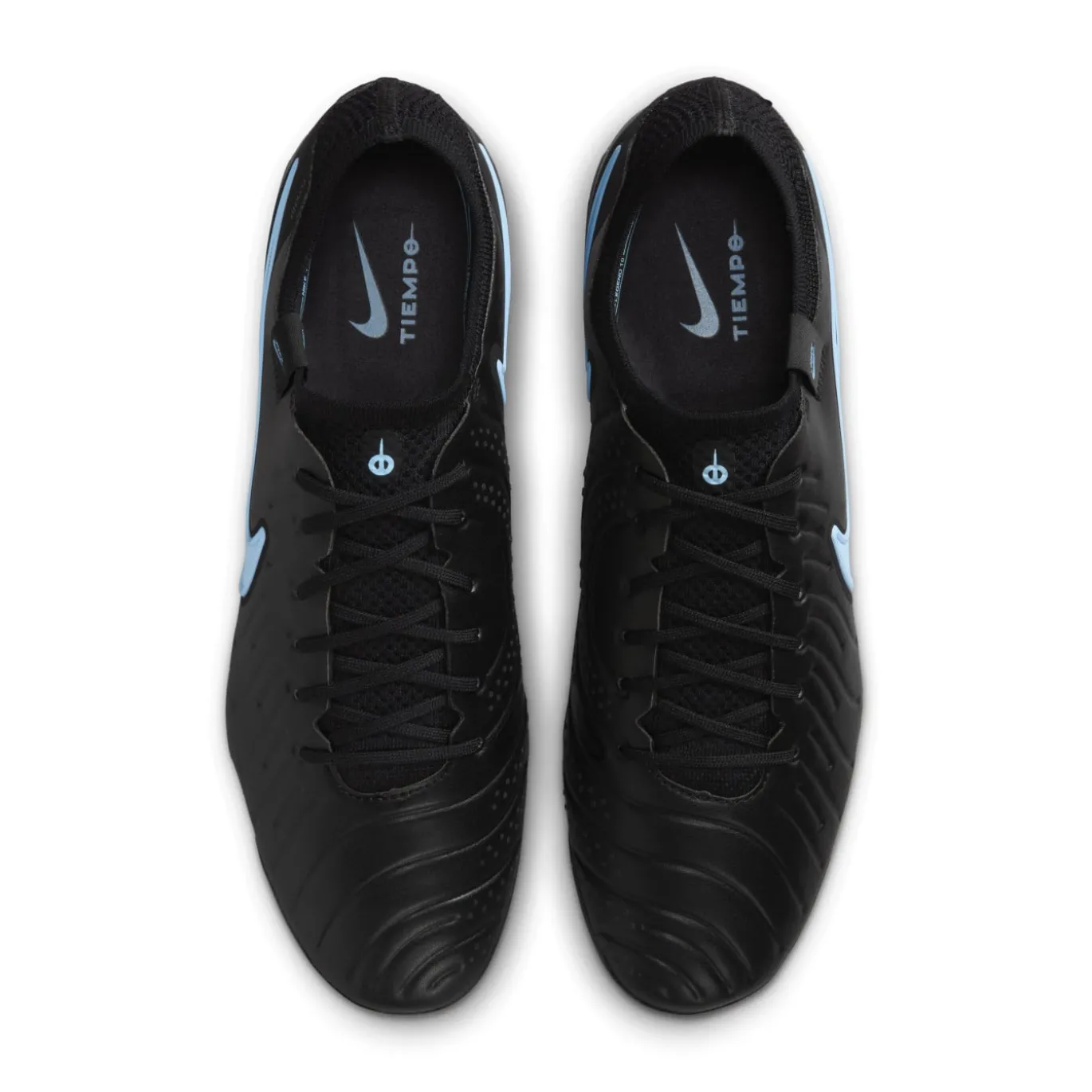 Nike Tiempo Legend 10 Elite Kunstgras Voetbalschoenen (AG) Zwart Lichtblauw