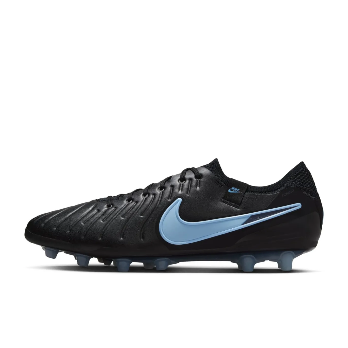 Nike Tiempo Legend 10 Elite Kunstgras Voetbalschoenen (AG) Zwart Lichtblauw