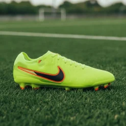 Nike Tiempo Legend 10 Pro Gras Voetbalschoenen (FG) Neongeel Zwart Oranje