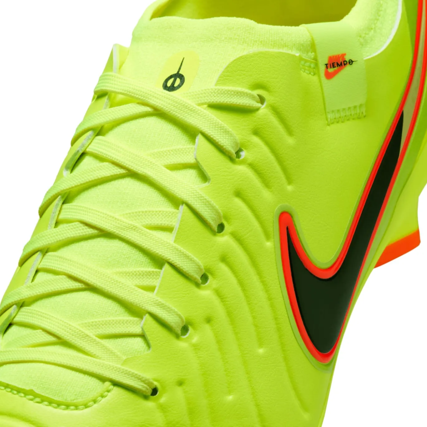 Nike Tiempo Legend 10 Pro Gras Voetbalschoenen (FG) Neongeel Zwart Oranje