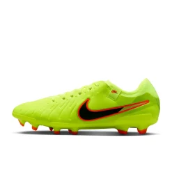 Nike Tiempo Legend 10 Pro Gras Voetbalschoenen (FG) Neongeel Zwart Oranje