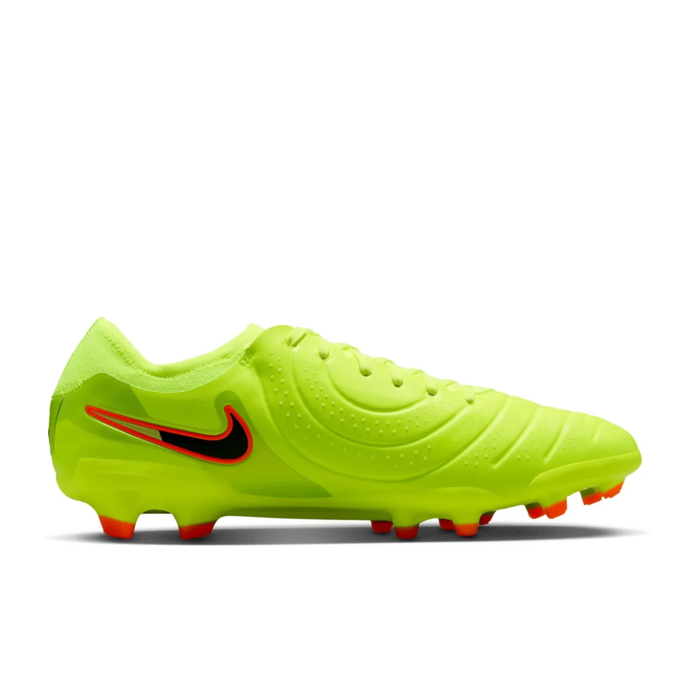 Nike Tiempo Legend 10 Pro Gras Voetbalschoenen (FG) Neongeel Zwart Oranje