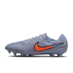 Nike Tiempo Legend 10 Pro Gras Voetbalschoenen (FG) Lichtblauw Felrood Zwart