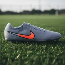 Nike Tiempo Legend 10 Pro Gras Voetbalschoenen (FG) Lichtblauw Felrood Zwart