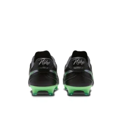 Nike Tiempo Ligera Pro Gras Voetbalschoenen (FG) Zwart Felgroen Zilvergrijs
