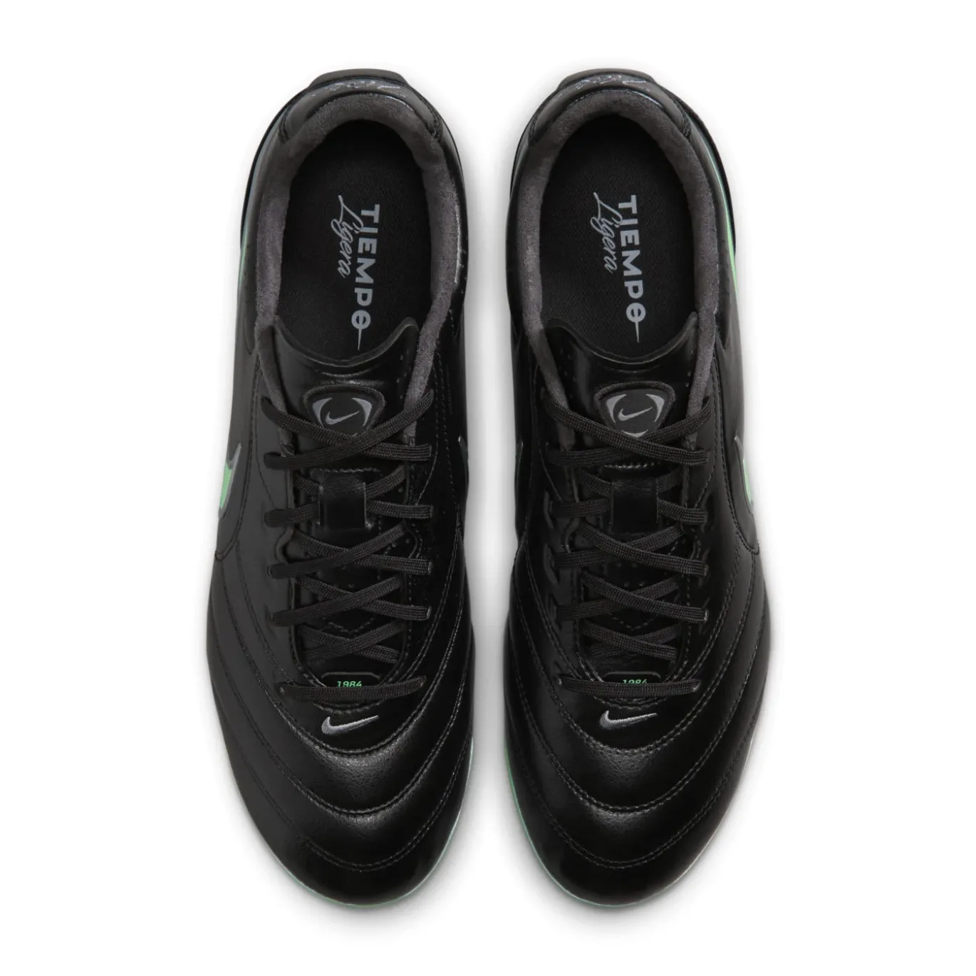 Nike Tiempo Ligera Pro Gras Voetbalschoenen (FG) Zwart Felgroen Zilvergrijs