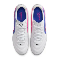 Nike Tiempo Ligera Pro Gras Voetbalschoenen (FG) Wit Blauw Felroze