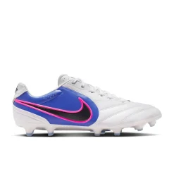 Nike Tiempo Ligera Pro Gras Voetbalschoenen (FG) Wit Blauw Felroze