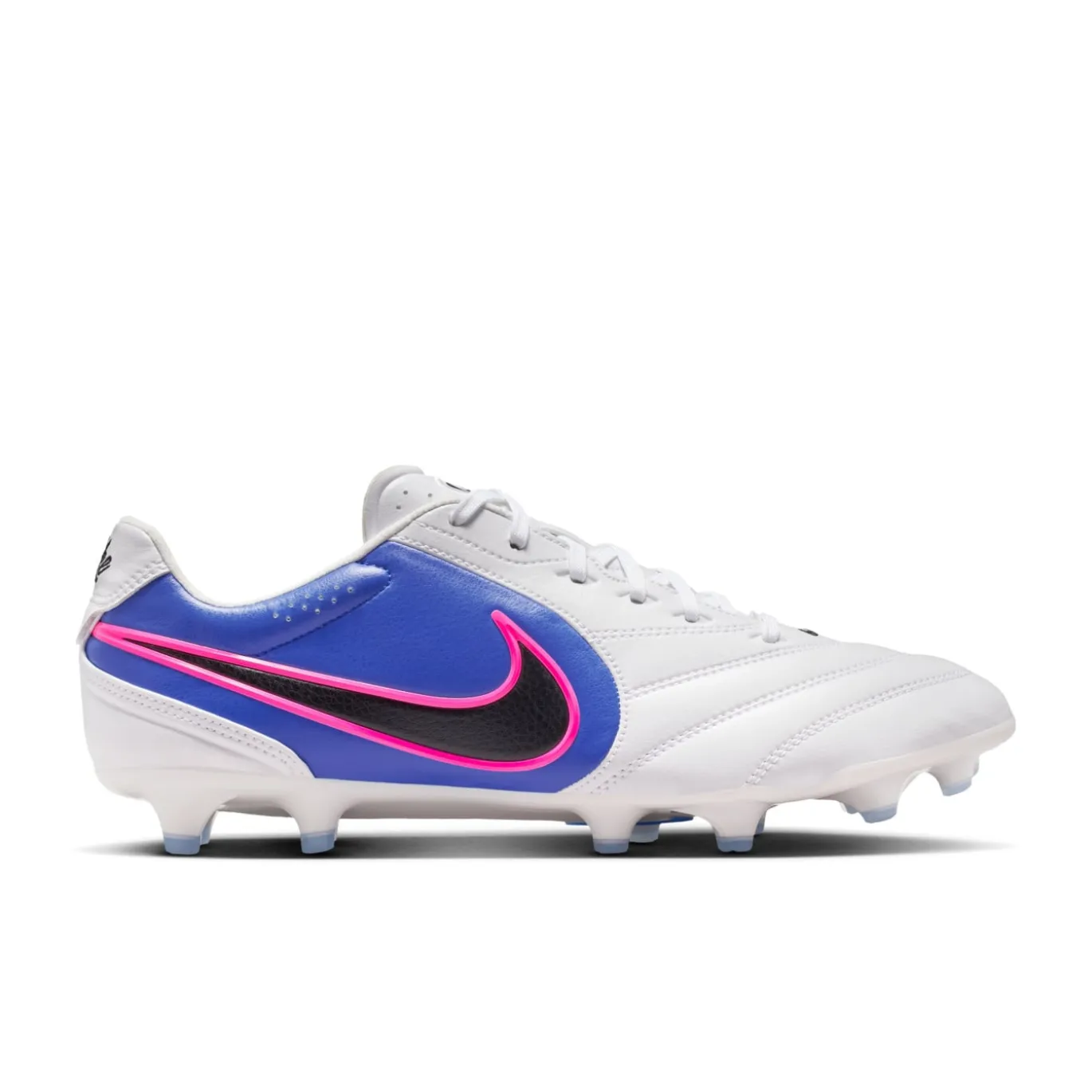 Nike Tiempo Ligera Pro Gras Voetbalschoenen (FG) Wit Blauw Felroze