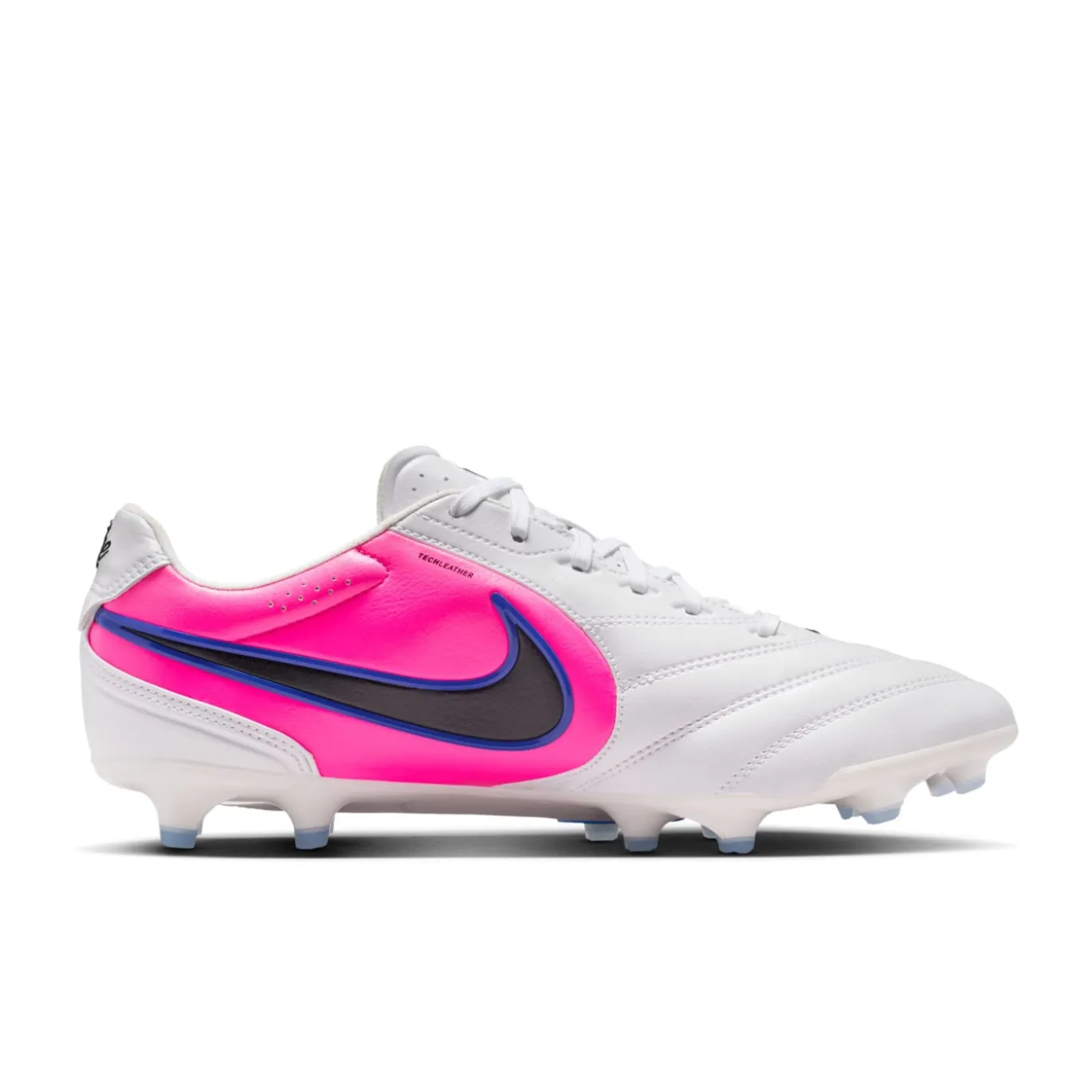 Nike Tiempo Ligera Pro Gras Voetbalschoenen (FG) Wit Blauw Felroze