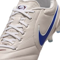 Nike Tiempo Ligera Pro Gras Voetbalschoenen (FG) Krijtwit Blauw Wit