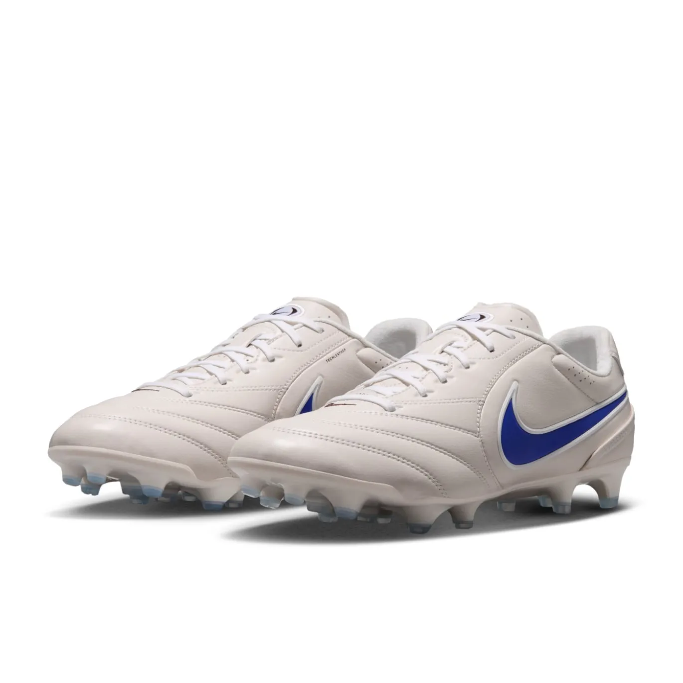 Nike Tiempo Ligera Pro Gras Voetbalschoenen (FG) Krijtwit Blauw Wit