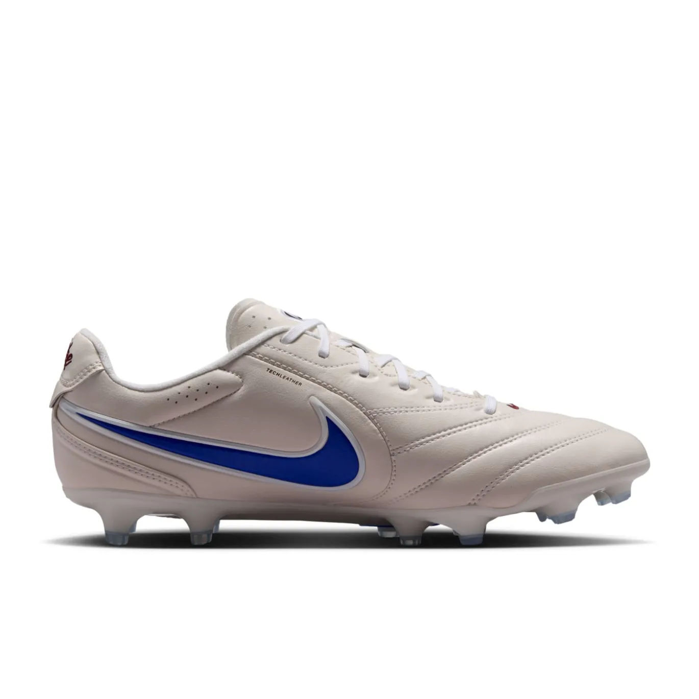 Nike Tiempo Ligera Pro Gras Voetbalschoenen (FG) Krijtwit Blauw Wit