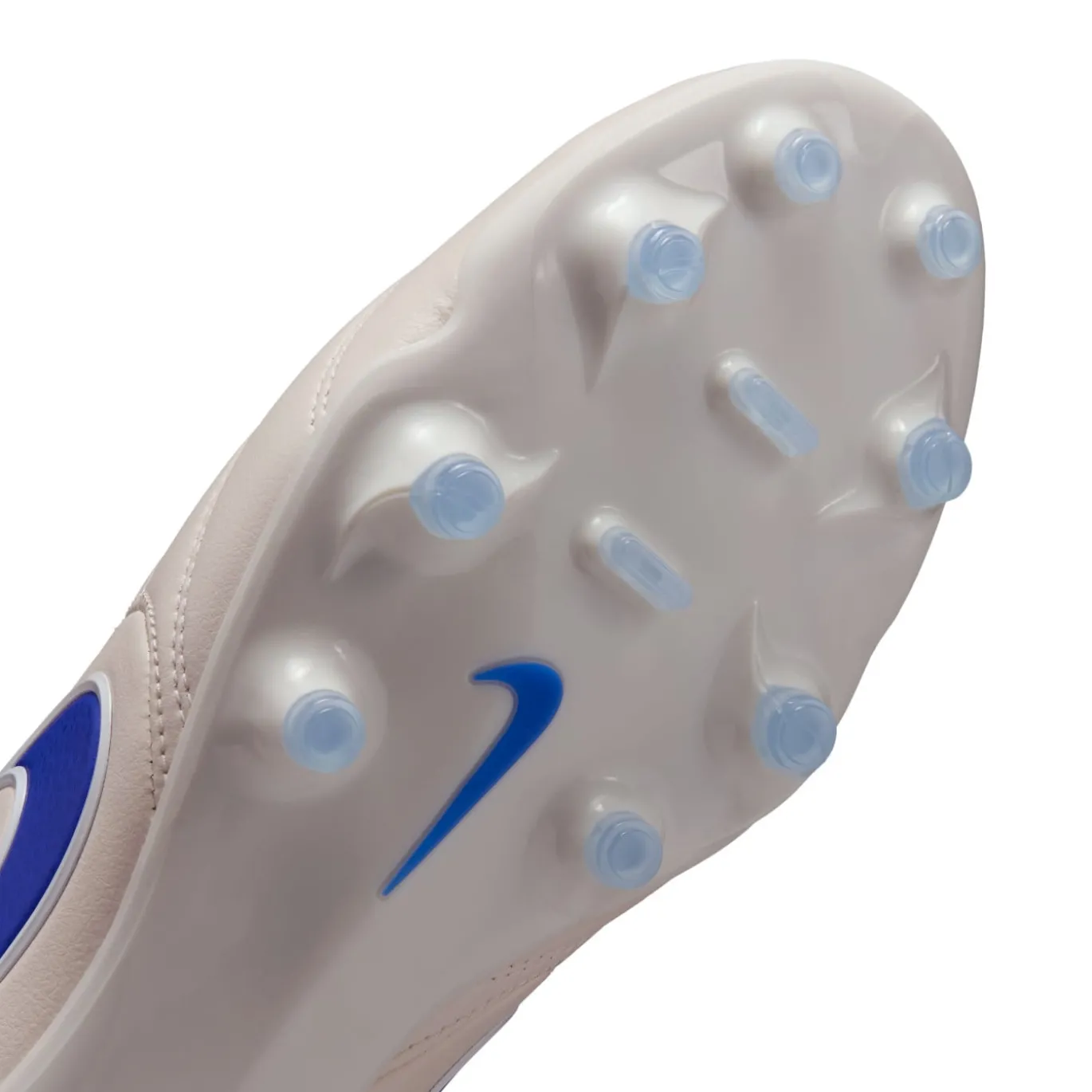 Nike Tiempo Ligera Pro Gras Voetbalschoenen (FG) Krijtwit Blauw Wit