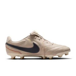 Nike Tiempo Ligera Pro Gras Voetbalschoenen (FG) Beige Zwart Goud