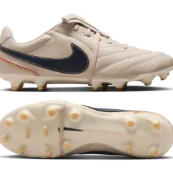 Nike Tiempo Ligera Pro Gras Voetbalschoenen (FG) Beige Zwart Goud