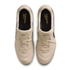 Nike Tiempo Ligera Pro Gras Voetbalschoenen (FG) Beige Zwart Goud