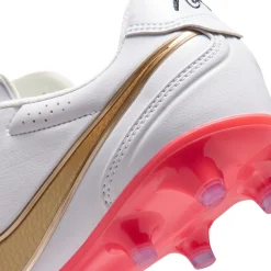 Nike Tiempo Ligera Pro Gras Voetbalschoenen (FG) Wit Goud Felrood