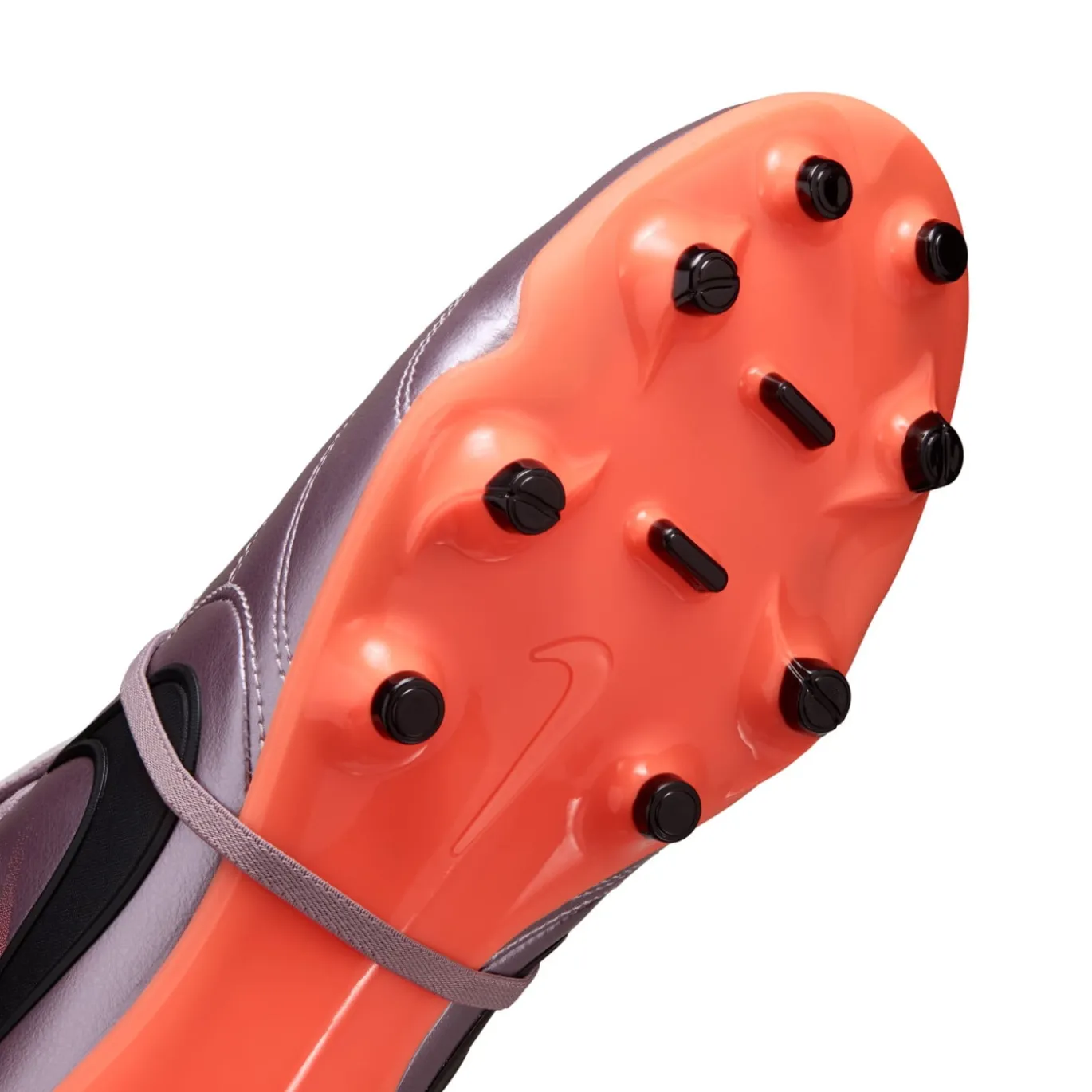 Nike Tiempo Ligera Pro Gras Voetbalschoenen (FG) Lichtpaars Oranje Zwart