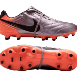 Nike Tiempo Ligera Pro Gras Voetbalschoenen (FG) Lichtpaars Oranje Zwart